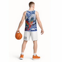 Personalized Honduras Scarlet Macaw Basketball Jersey Happy Independence Day