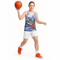 Personalized Honduras Scarlet Macaw Basketball Jersey Happy Independence Day