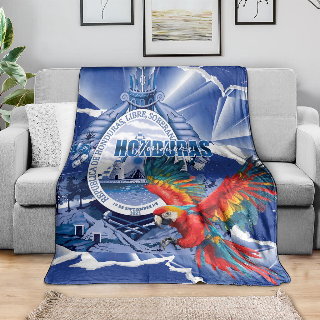 Honduras Scarlet Macaw Blanket Happy Independence Day