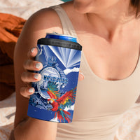 Personalized Honduras Scarlet Macaw 4 in 1 Can Cooler Tumbler Happy Independence Day