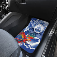 Personalized Honduras Scarlet Macaw Car Mats Happy Independence Day
