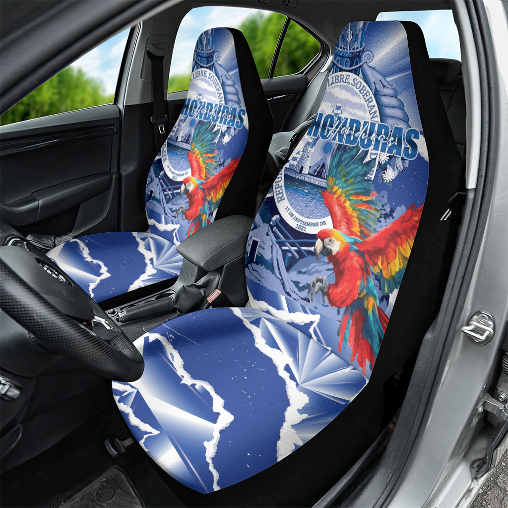 Honduras Scarlet Macaw Car Seat Cover Happy Independence Day