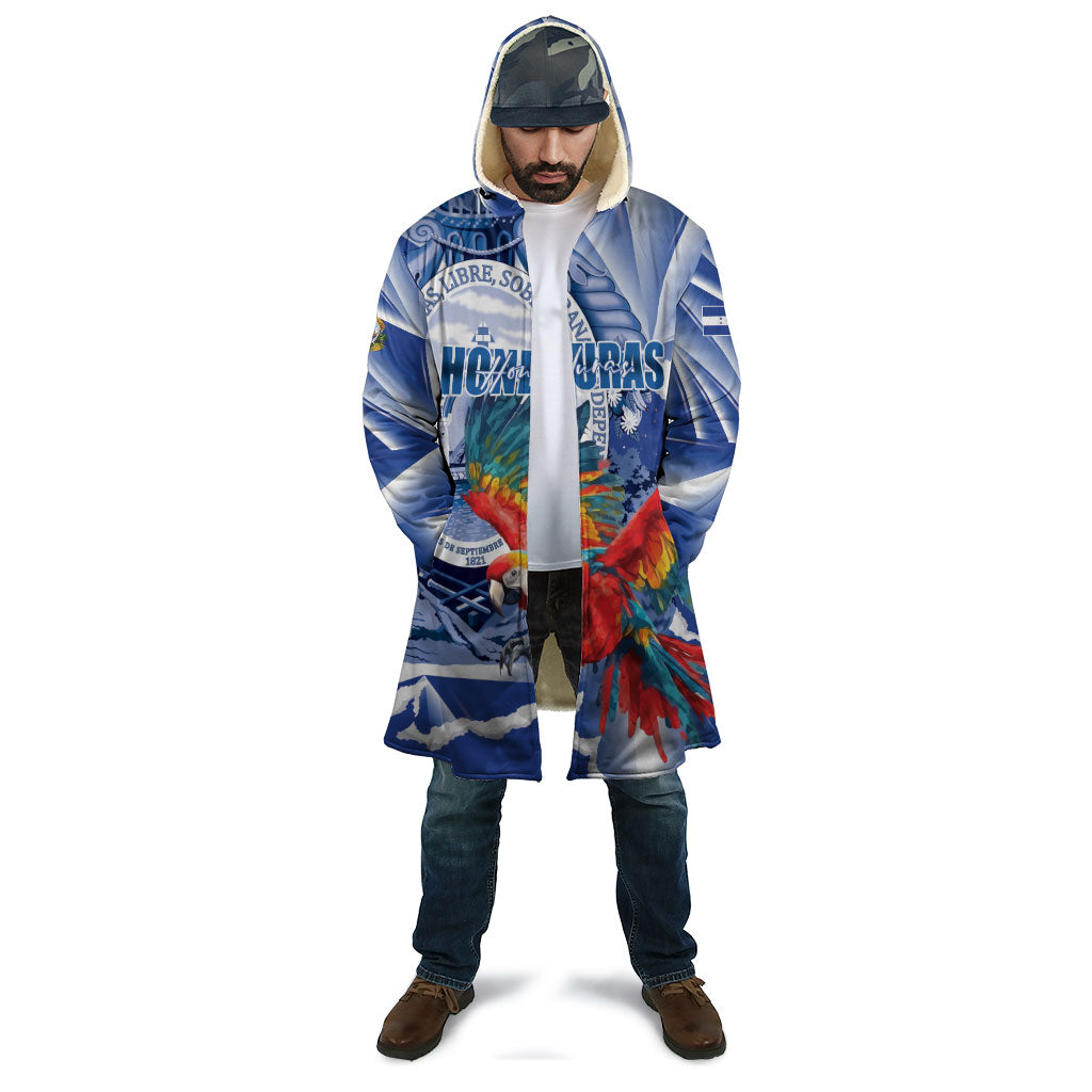 Personalized Honduras Scarlet Macaw Cloak Happy Independence Day