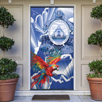 Personalized Honduras Scarlet Macaw Door Cover Happy Independence Day