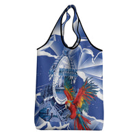 Honduras Scarlet Macaw Grocery Bag Happy Independence Day