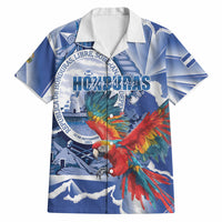 Personalized Honduras Scarlet Macaw Hawaiian Shirt Happy Independence Day