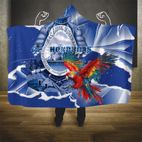 Honduras Scarlet Macaw Hooded Blanket Happy Independence Day
