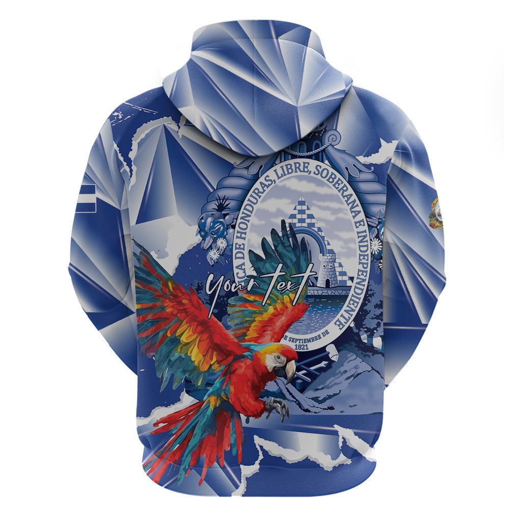 Personalized Honduras Scarlet Macaw Hoodie Happy Independence Day