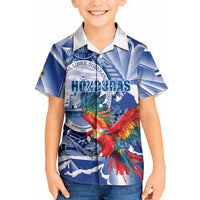 Personalized Honduras Scarlet Macaw Kid Hawaiian Shirt Happy Independence Day