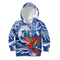 Personalized Honduras Scarlet Macaw Kid Hoodie Happy Independence Day