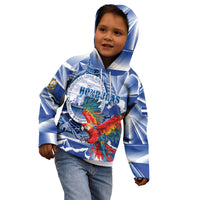 Personalized Honduras Scarlet Macaw Kid Hoodie Happy Independence Day