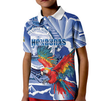 Personalized Honduras Scarlet Macaw Kid Polo Shirt Happy Independence Day