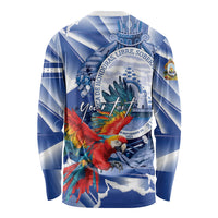 Personalized Honduras Scarlet Macaw Long Sleeve Shirt Happy Independence Day