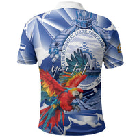 Personalized Honduras Scarlet Macaw Polo Shirt Happy Independence Day