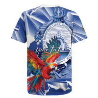 Personalized Honduras Scarlet Macaw Rugby Jersey Happy Independence Day