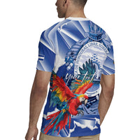 Personalized Honduras Scarlet Macaw Rugby Jersey Happy Independence Day