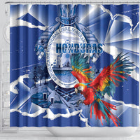 Honduras Scarlet Macaw Shower Curtain Happy Independence Day