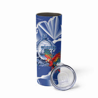 Personalized Honduras Scarlet Macaw Skinny Tumbler Happy Independence Day