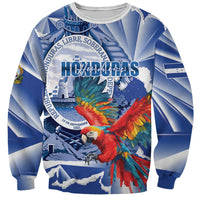 Personalized Honduras Scarlet Macaw Sweatshirt Happy Independence Day