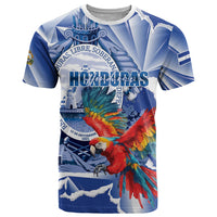 Personalized Honduras Scarlet Macaw T Shirt Happy Independence Day