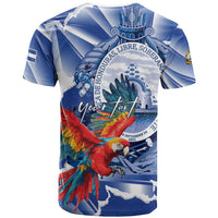 Personalized Honduras Scarlet Macaw T Shirt Happy Independence Day