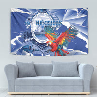 Honduras Scarlet Macaw Tapestry Happy Independence Day