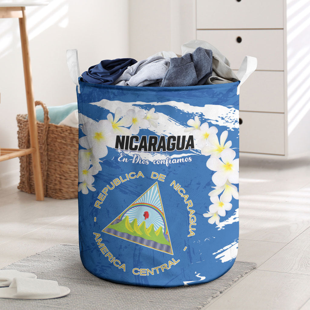 Nicaragua Sacuanjoche Laundry Basket Happy Independence Day