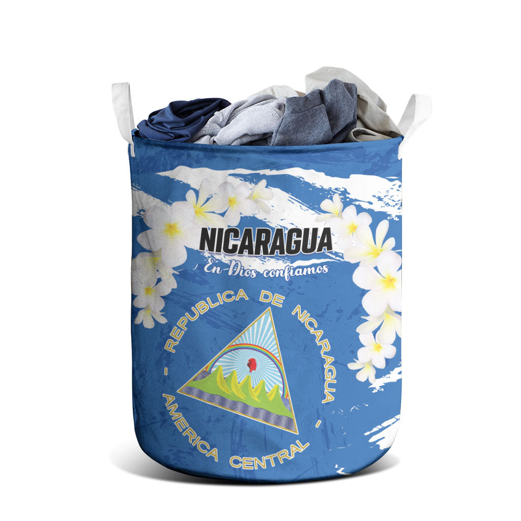 Nicaragua Sacuanjoche Laundry Basket Happy Independence Day