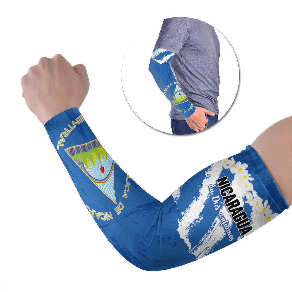 Personalized Nicaragua Sacuanjoche Arm Sleeves Happy Independence Day