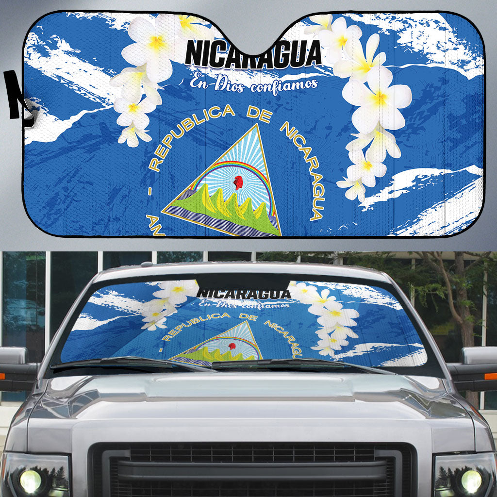 Nicaragua Sacuanjoche Auto Sun Shade Happy Independence Day