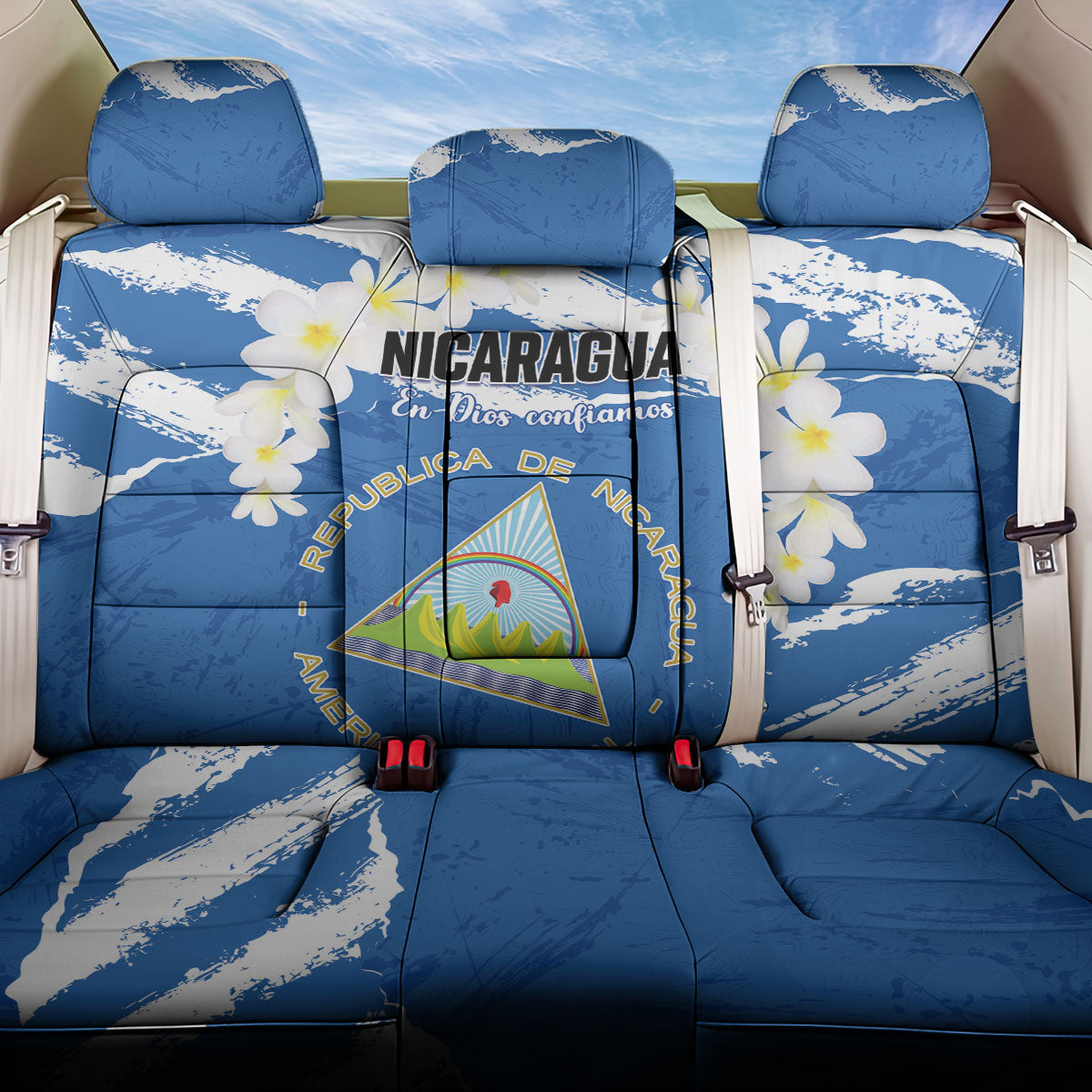 Nicaragua Sacuanjoche Back Car Seat Cover Happy Independence Day