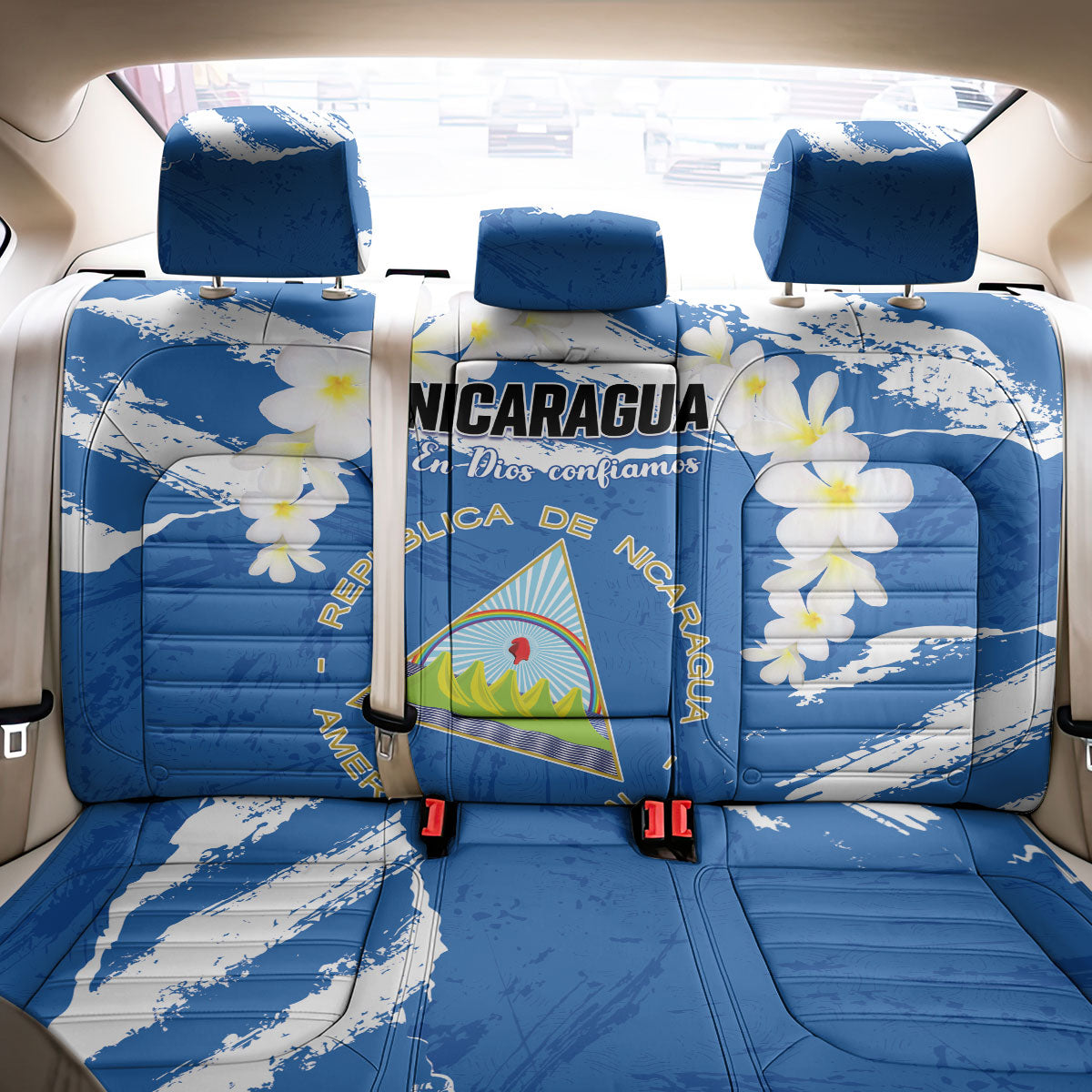 Nicaragua Sacuanjoche Back Car Seat Cover Happy Independence Day