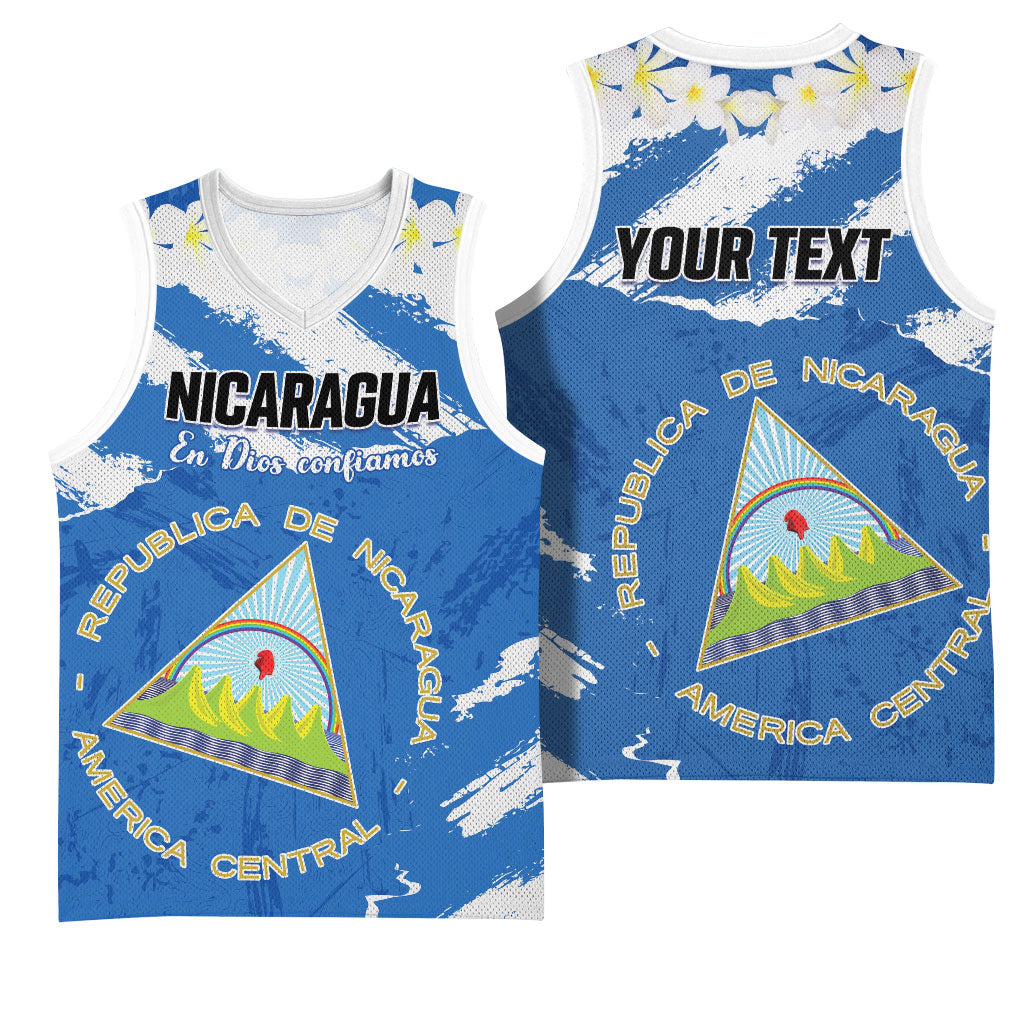 Personalized Nicaragua Sacuanjoche Basketball Jersey Happy Independence Day