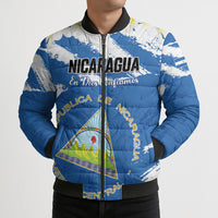 Personalized Nicaragua Sacuanjoche Bomber Puffer Jacket Happy Independence Day