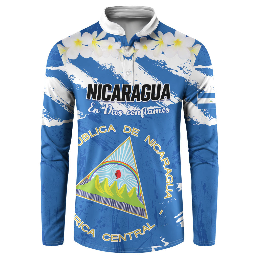 Personalized Nicaragua Sacuanjoche Button Sweatshirt Happy Independence Day