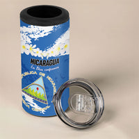 Personalized Nicaragua Sacuanjoche 4 in 1 Can Cooler Tumbler Happy Independence Day