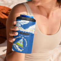 Personalized Nicaragua Sacuanjoche 4 in 1 Can Cooler Tumbler Happy Independence Day