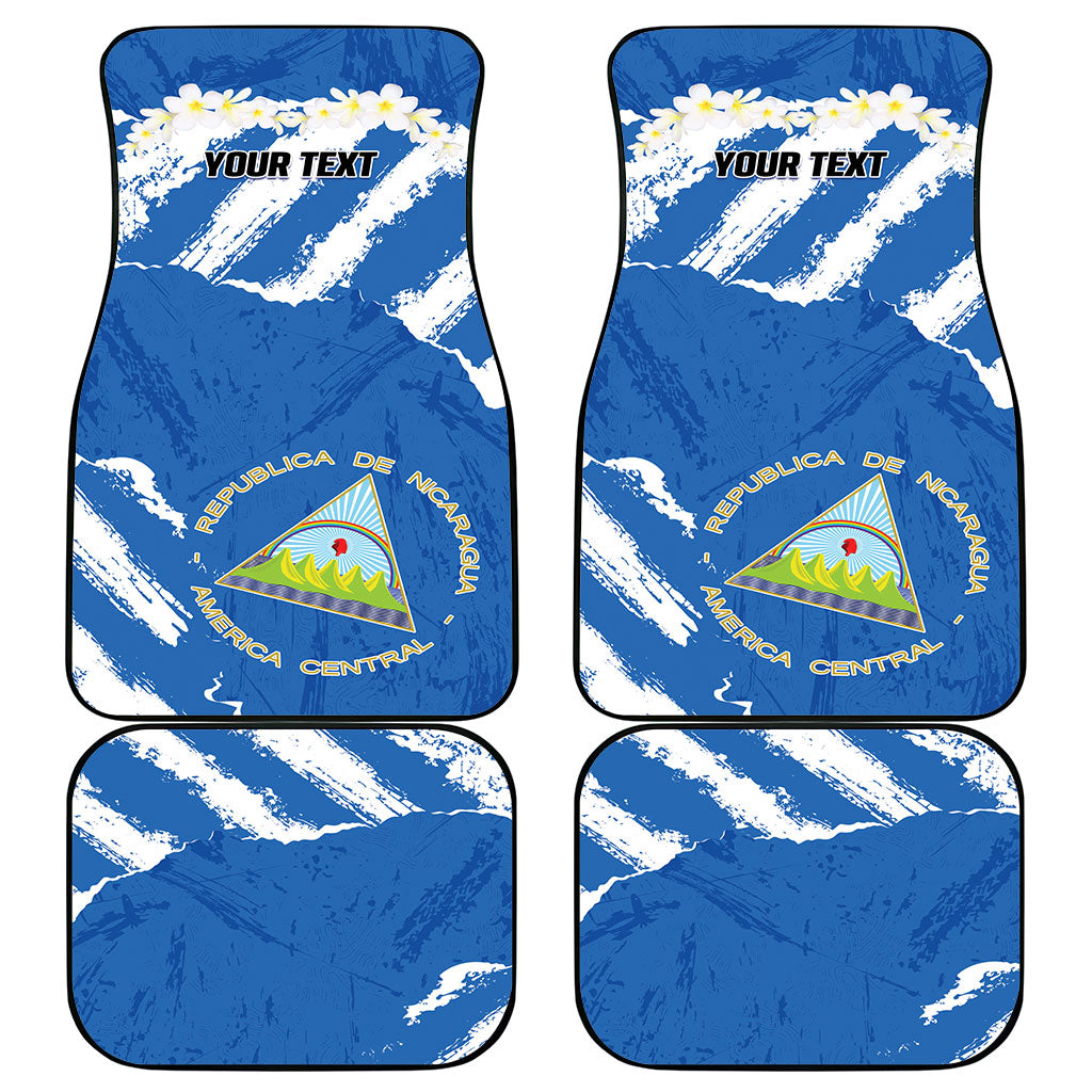 Personalized Nicaragua Sacuanjoche Car Mats Happy Independence Day