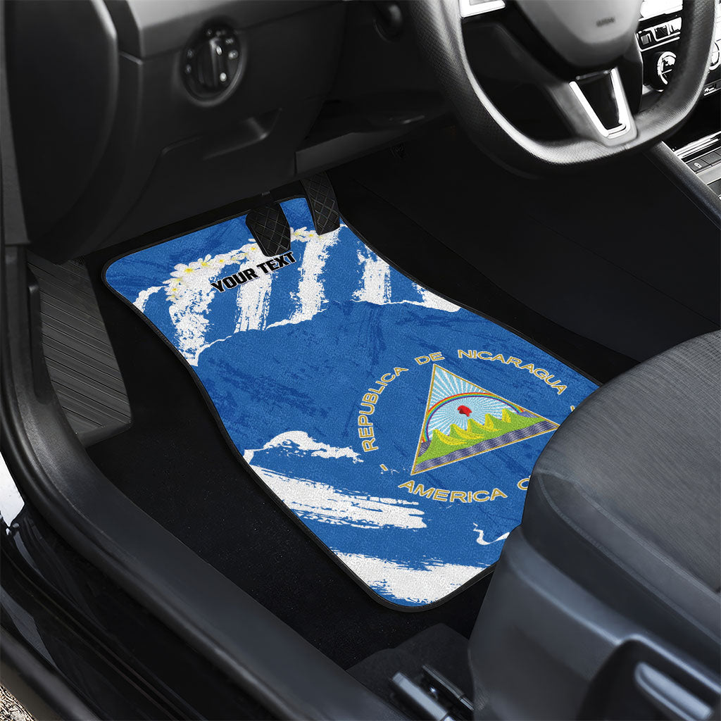 Personalized Nicaragua Sacuanjoche Car Mats Happy Independence Day