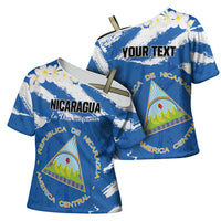 Personalized Nicaragua Sacuanjoche Cross Shoulder Shirt Happy Independence Day
