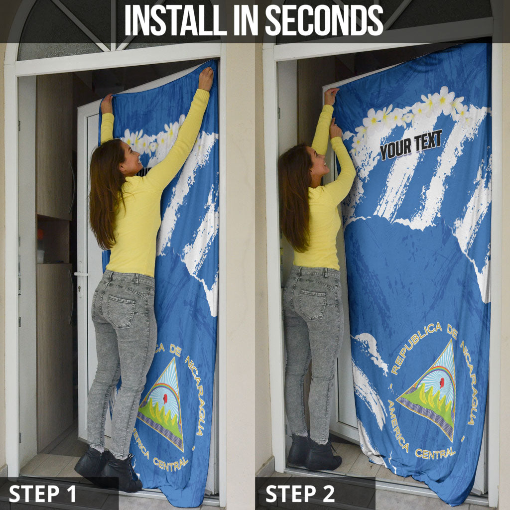 Personalized Nicaragua Sacuanjoche Door Cover Happy Independence Day