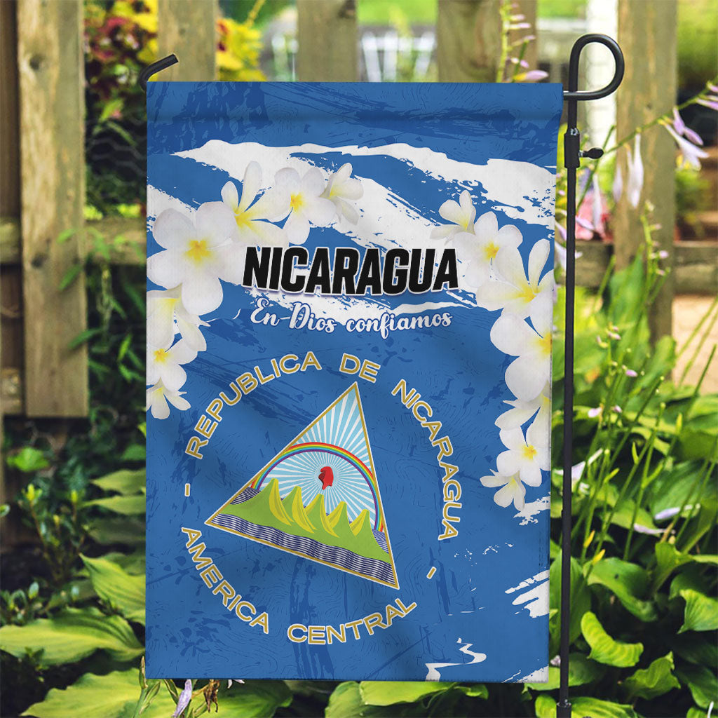 Nicaragua Sacuanjoche Garden Flag Happy Independence Day