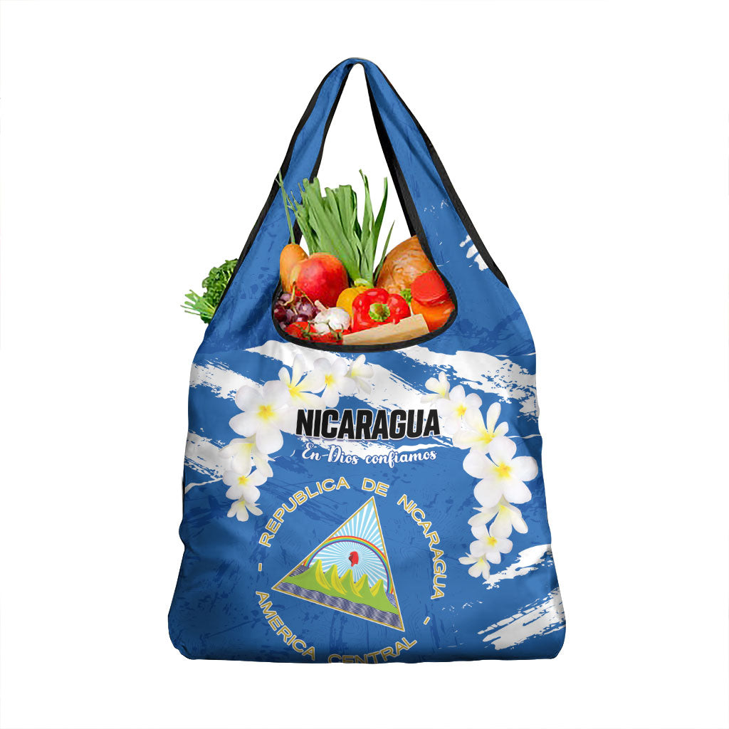 Nicaragua Sacuanjoche Grocery Bag Happy Independence Day