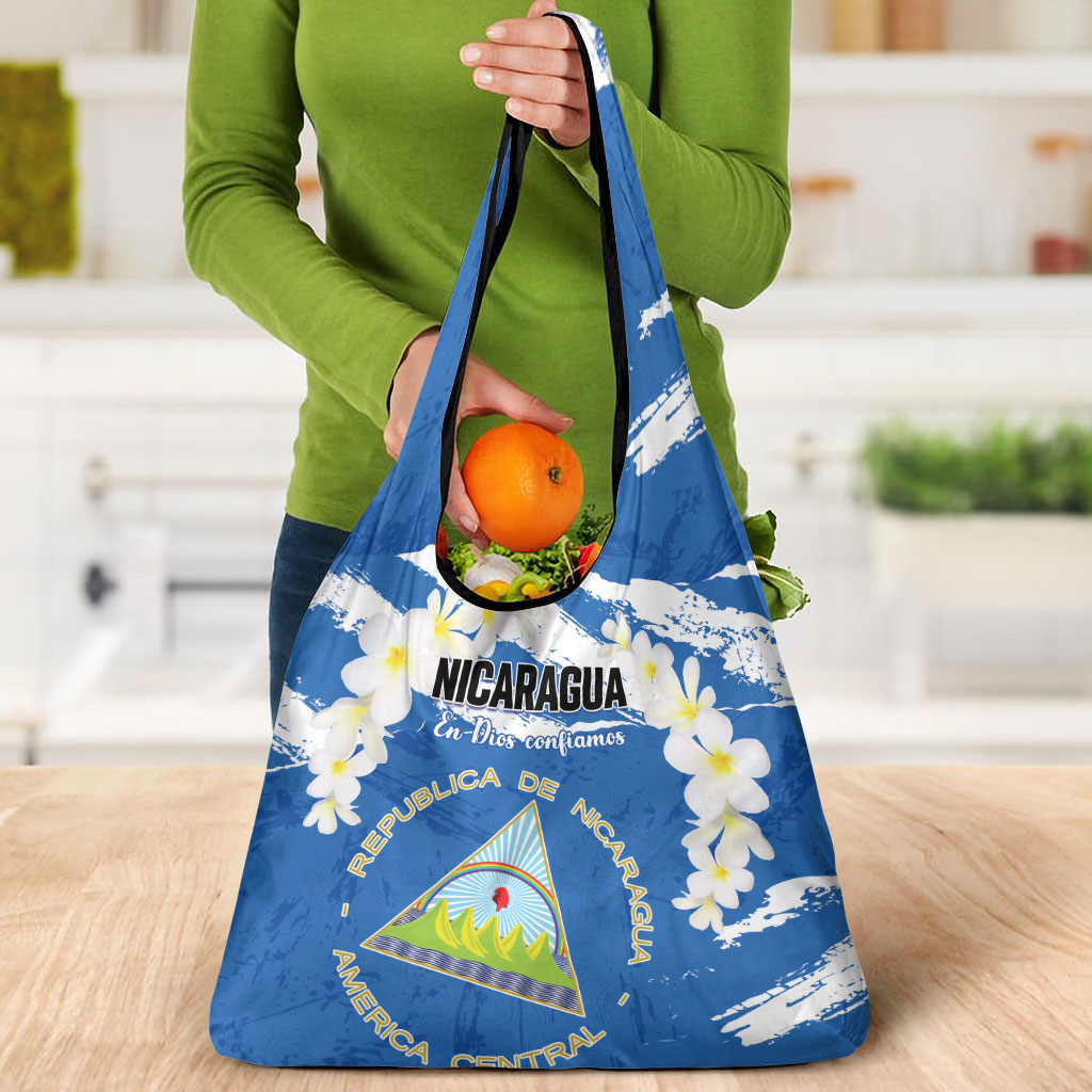 Nicaragua Sacuanjoche Grocery Bag Happy Independence Day