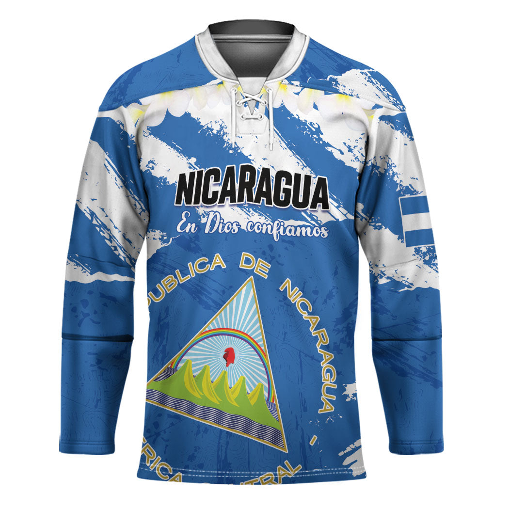 Personalized Nicaragua Sacuanjoche Hockey Jersey Happy Independence Day