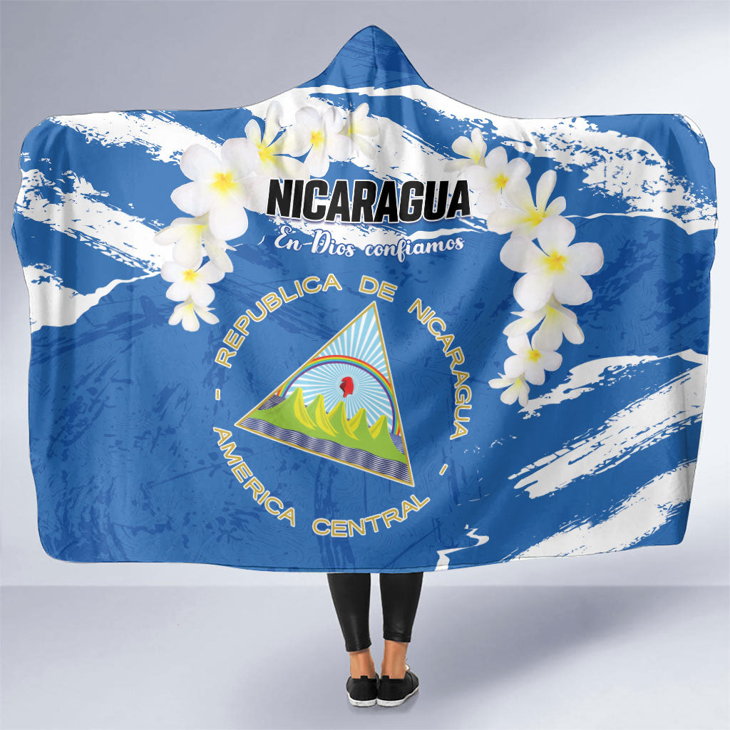 Nicaragua Sacuanjoche Hooded Blanket Happy Independence Day