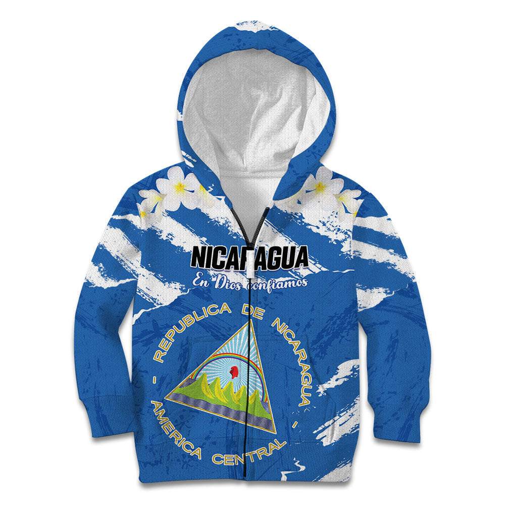 Personalized Nicaragua Sacuanjoche Kid Hoodie Happy Independence Day