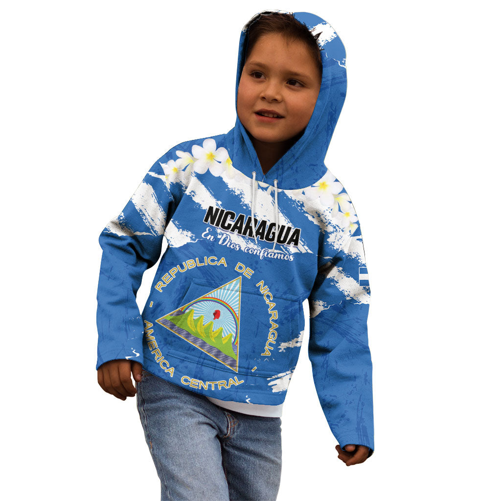 Personalized Nicaragua Sacuanjoche Kid Hoodie Happy Independence Day