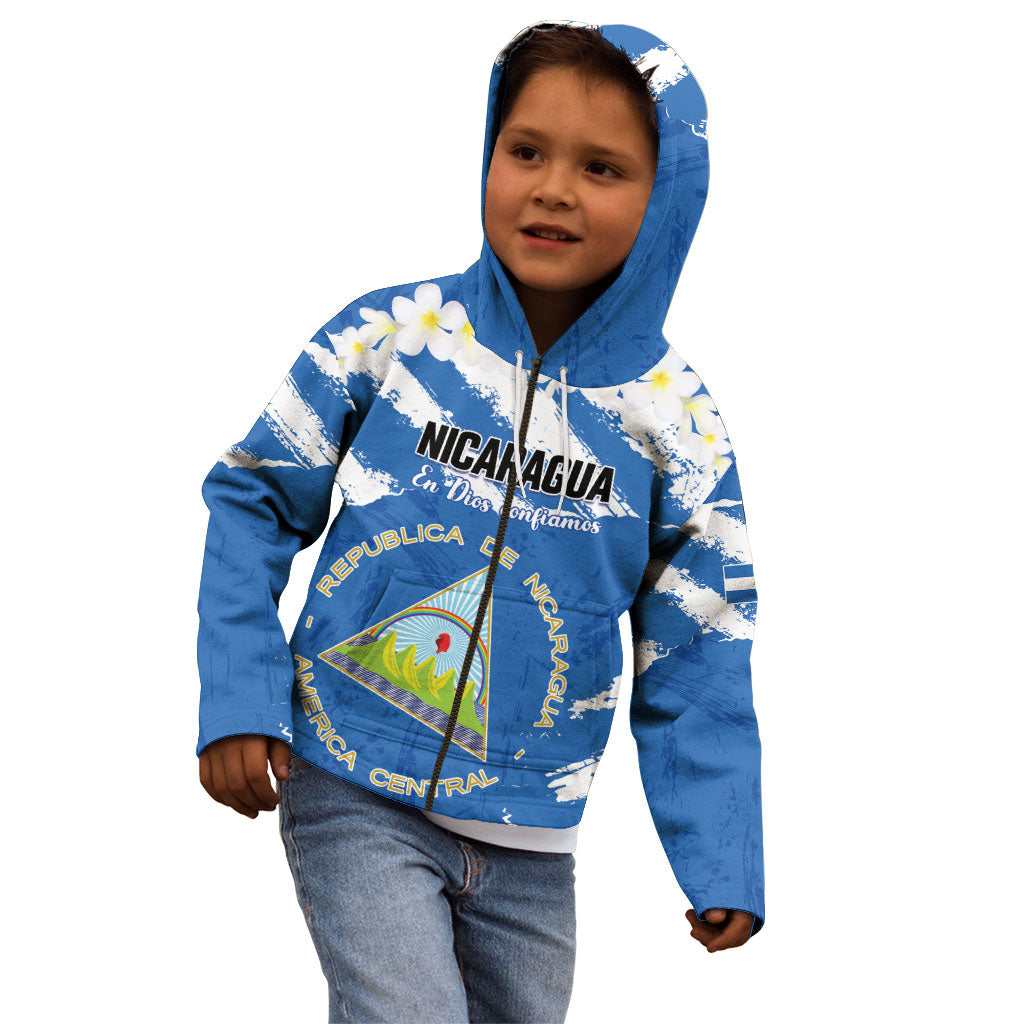 Personalized Nicaragua Sacuanjoche Kid Hoodie Happy Independence Day