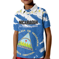Personalized Nicaragua Sacuanjoche Kid Polo Shirt Happy Independence Day